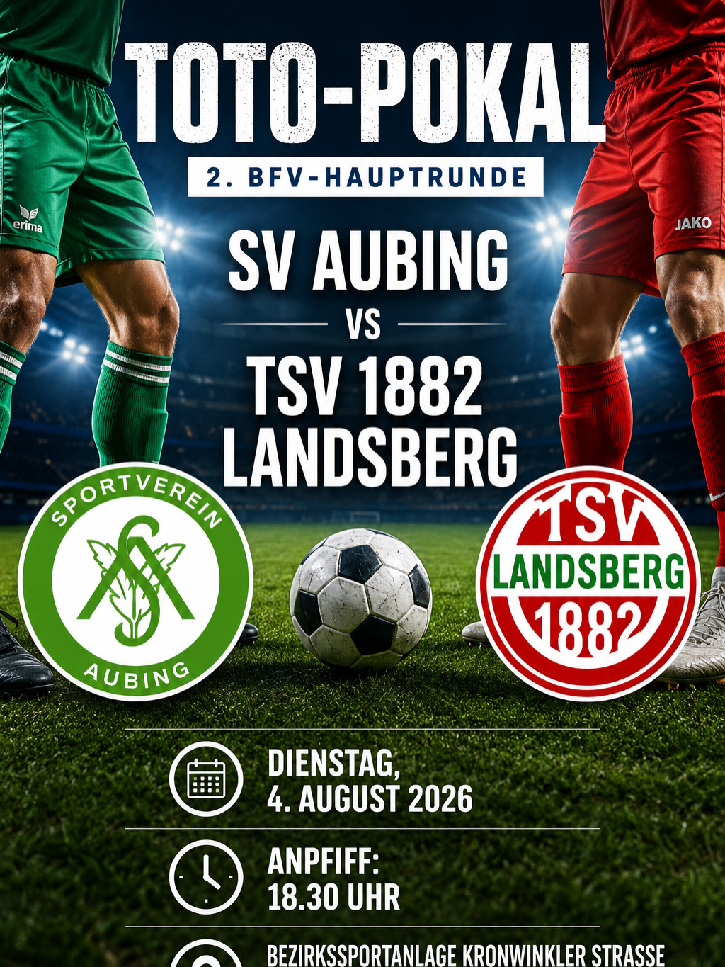 Pokal: Landsberg mit Merkl in Aubing?